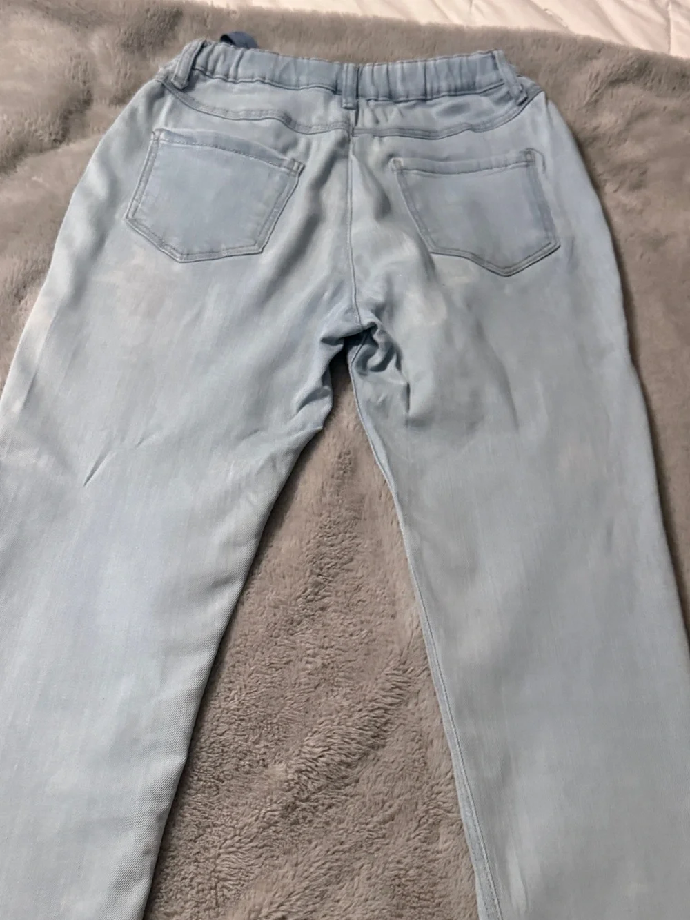 Carter's Kid Girls Size 14 Light Wash Elastic Waist Denim Jeans Adjustable